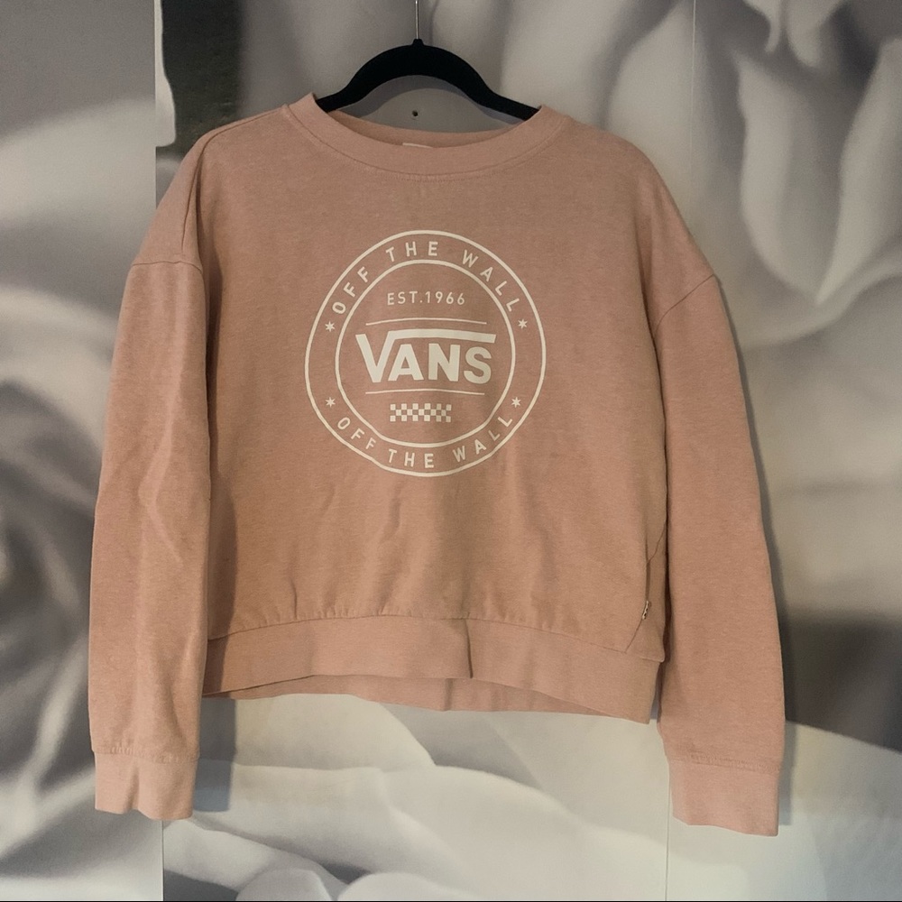 Vans womens size medium dusty rose crewneck sweatshirt